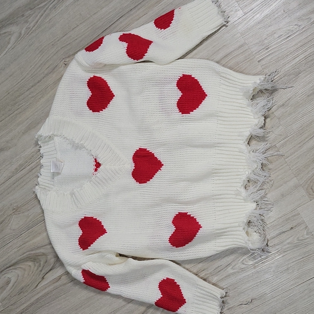 Valentines Day Vneck Sweater